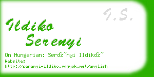 ildiko serenyi business card